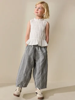 Overhemden En Blouses|Next - Shirred Sleeveless Blouse (3-16yrs) Wit