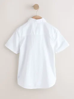 Shirts*Next - Shirt met korte mouwen van linnenmix (3-16jr) Wit