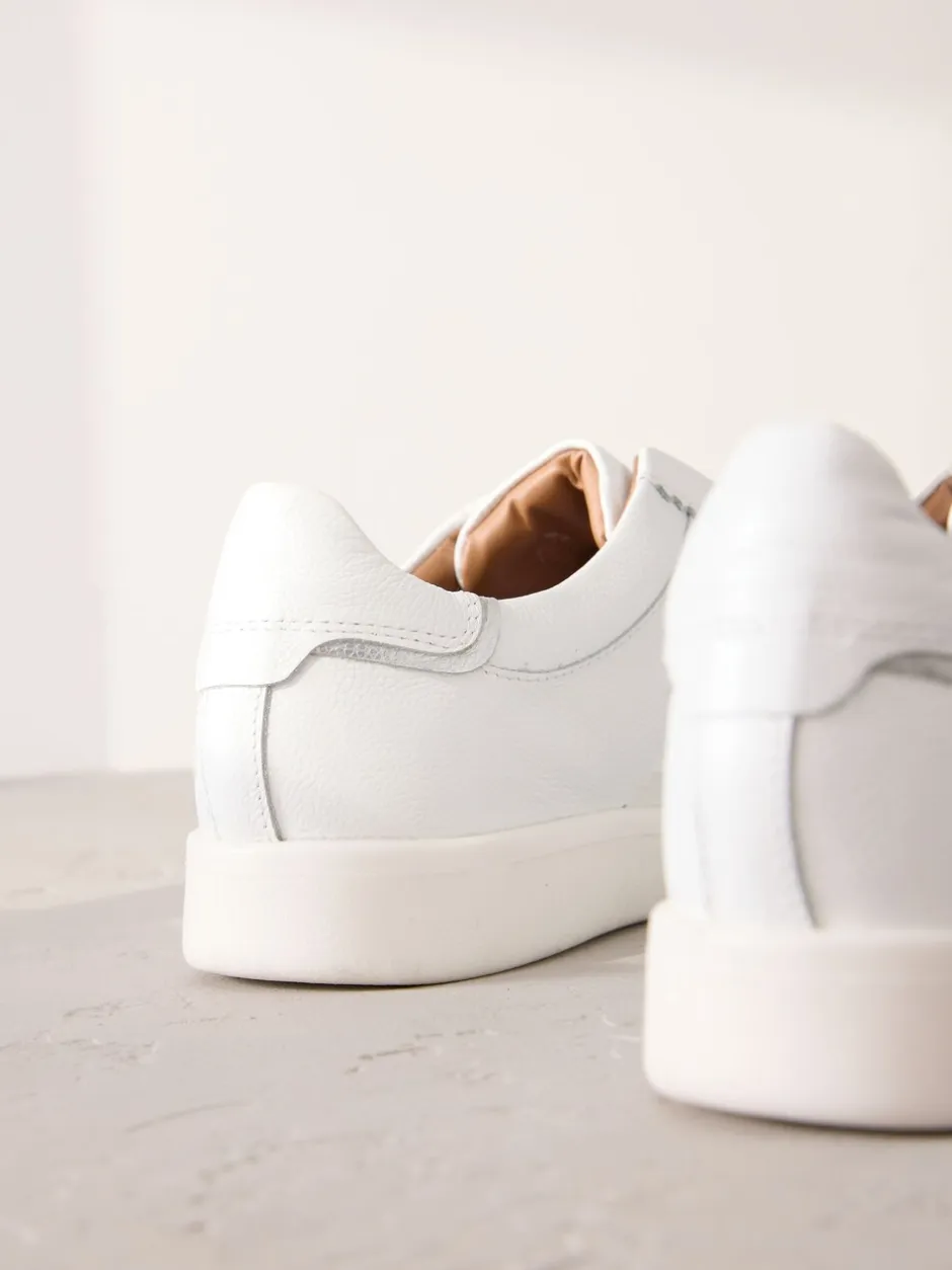 Sneakers|Next - Signature Premium Leather Laceless Slip-On Trainers Wit