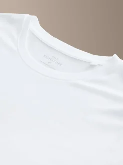 Ondergoed|Ondergoed|Next - Signature TENCEL™ Lyocell T-Shirts 2 Pack Wit