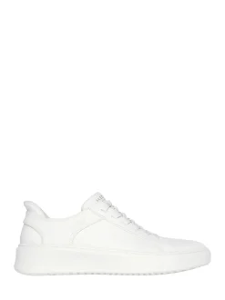 Sneakers*Skechers - Court Break instapsneakers met dubbele ventilatie Wit