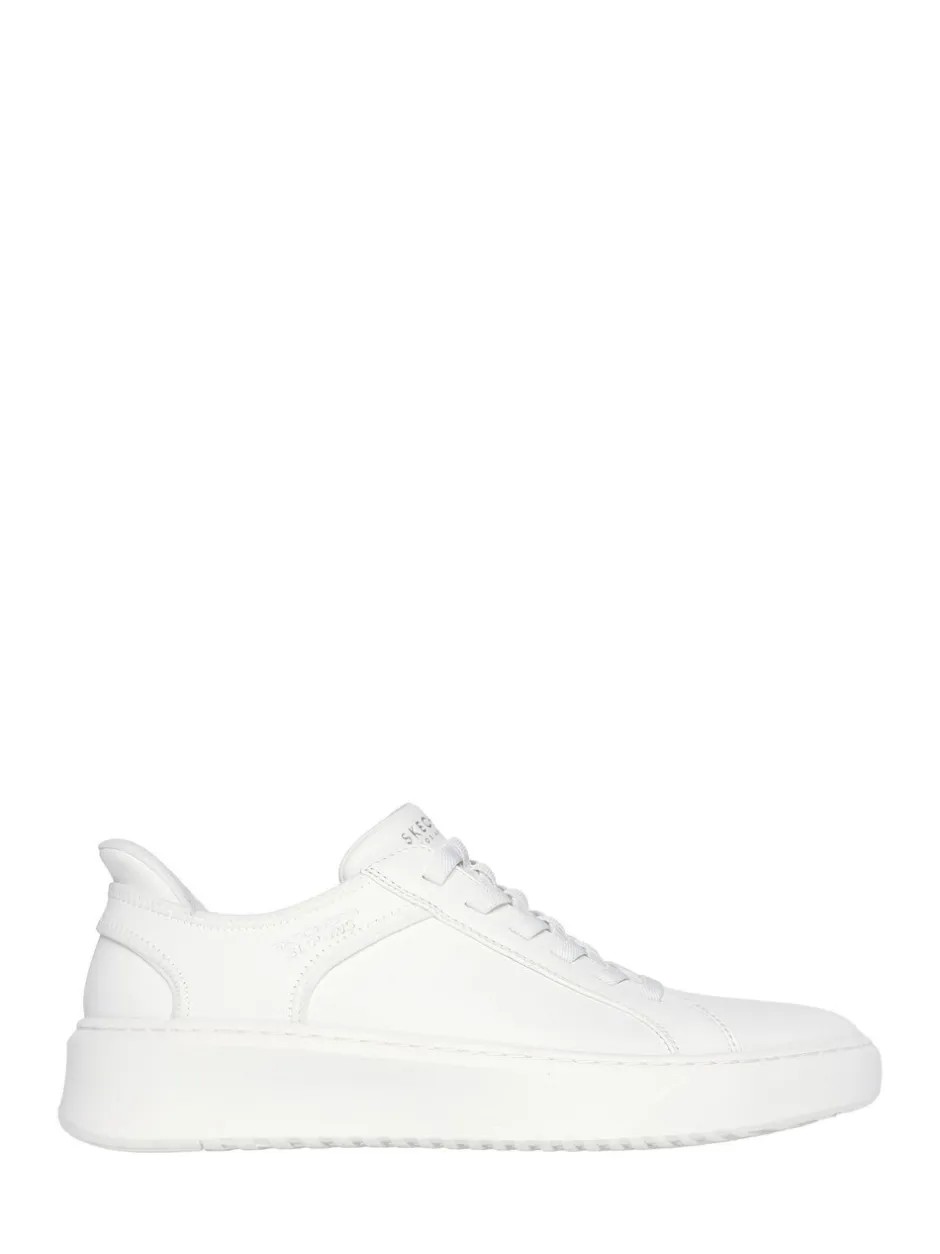 Sneakers*Skechers - Court Break instapsneakers met dubbele ventilatie Wit