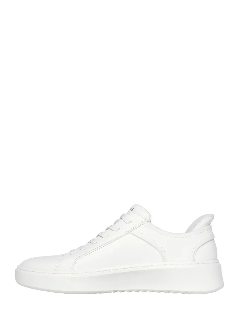 Sneakers*Skechers - Court Break instapsneakers met dubbele ventilatie Wit