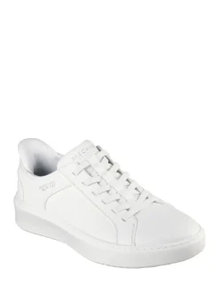 Sneakers*Skechers - Court Break instapsneakers met dubbele ventilatie Wit