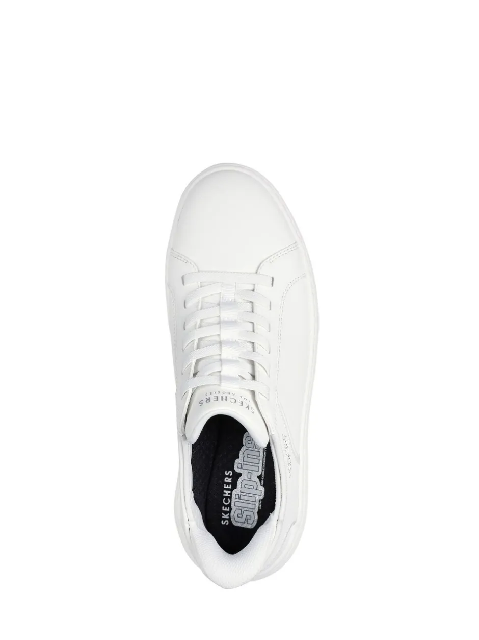 Sneakers*Skechers - Court Break instapsneakers met dubbele ventilatie Wit