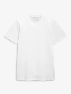 T-Shirts En Hemden|Next Wit - Slim Fit - Essentieel katoenen T-shirt met ronde hals