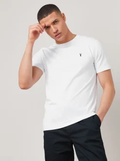 T-Shirts En Hemden|Next - Slim Fit - T-shirt met hert Wit
