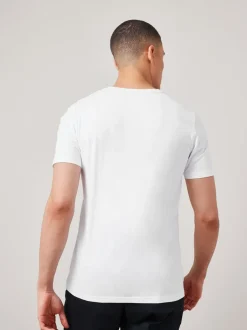 T-Shirts En Hemden|Next - Slim Fit - T-shirt met hert Wit