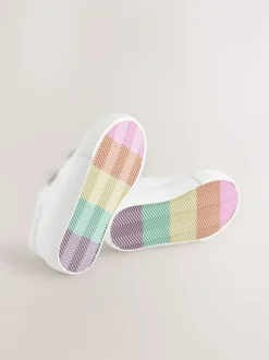 Sneakers|Sneakers|Next - Sneakers met dikke zool en klittenbandsluiting Wit