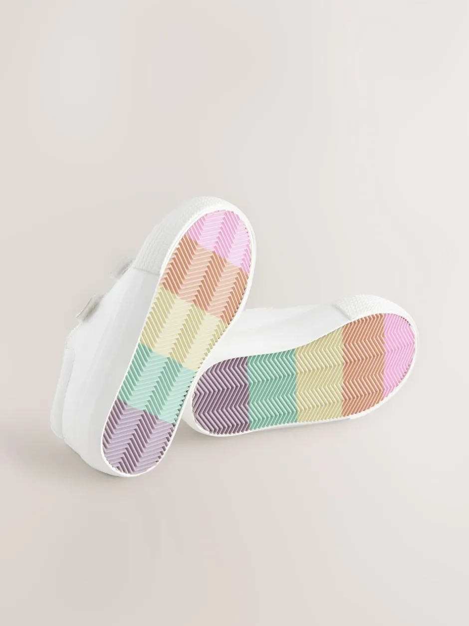 Sneakers|Sneakers|Next - Sneakers met dikke zool en klittenbandsluiting Wit
