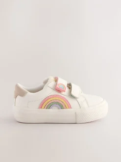Sneakers*Next - Sneakers met klittenbandsluiting Wit