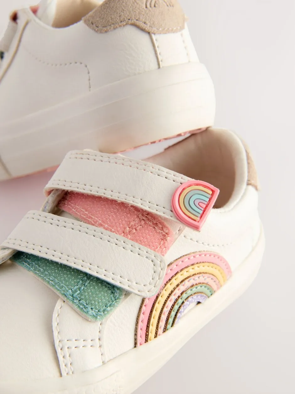 Sneakers*Next - Sneakers met klittenbandsluiting Wit