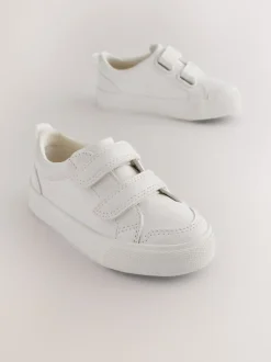 Sneakers*Next - Sneakers met twee klittenbandjes Wit