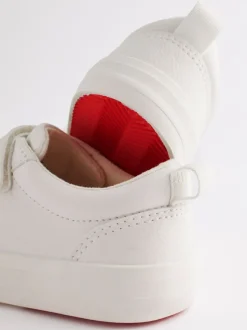 Sneakers|Next - Sneakers met twee klittenbandjes Wit