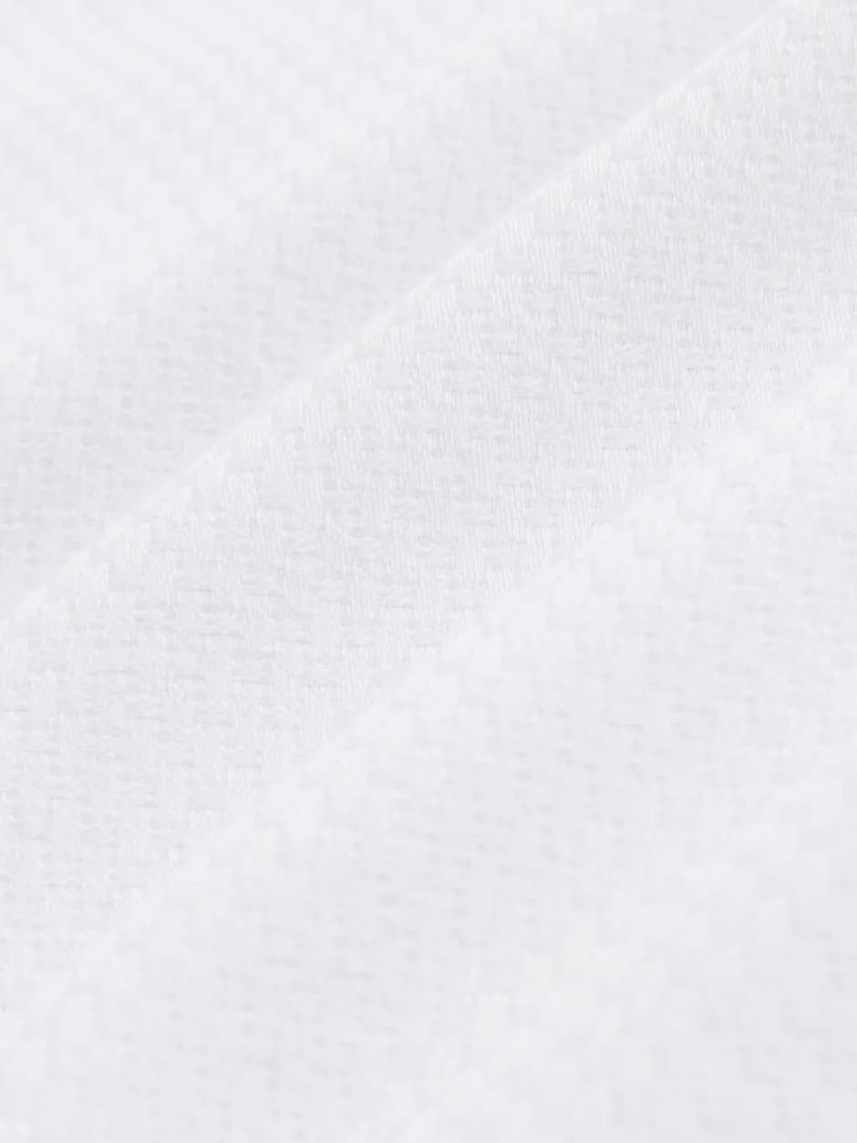 Shirts|Next Wit - Strakke Pasvorm - Textured Long Sleeve Formal Shirt with Trim