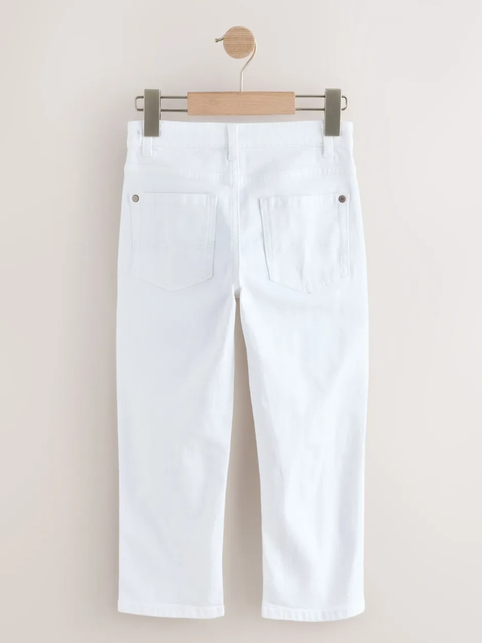Jeans|Next Wit - Stretchjeans (3-17jr)