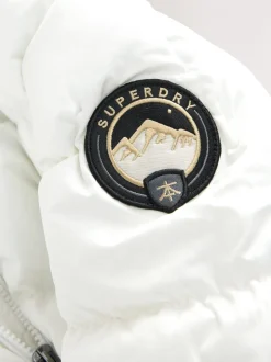 Jassen, Jacks En Kinderwagenpakjes|Jassen En Jacks*Superdry - Belted Puffer Coat Wit