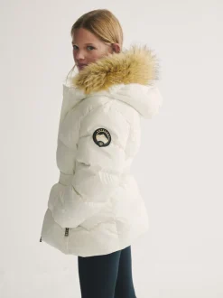 Jassen, Jacks En Kinderwagenpakjes|Jassen En Jacks*Superdry - Belted Puffer Coat Wit