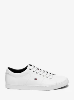 Sneakers|Tommy Hilfiger - - Must-have leren detail sneakers Wit