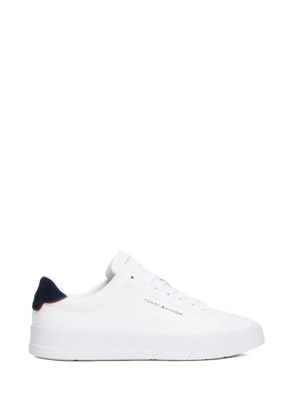 Sneakers*Tommy Hilfiger - Court Essential Leather Trainers Wit