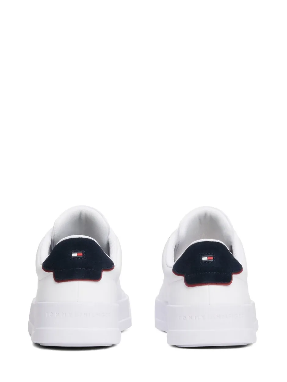 Sneakers*Tommy Hilfiger - Court Essential Leather Trainers Wit