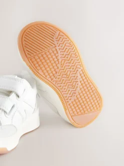 Sneakers|Next - Trainers met Klittenbandsluiting en twee banden Wit