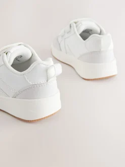 Sneakers|Next - Trainers met Klittenbandsluiting en twee banden Wit