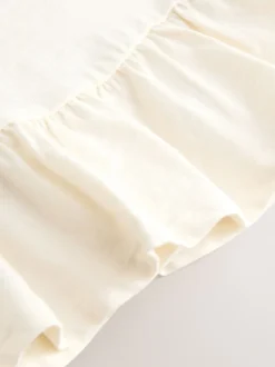 Tops|T-Shirts*Next Wit - T-shirt met peplum en korte mouwen (3mnd -7jr)