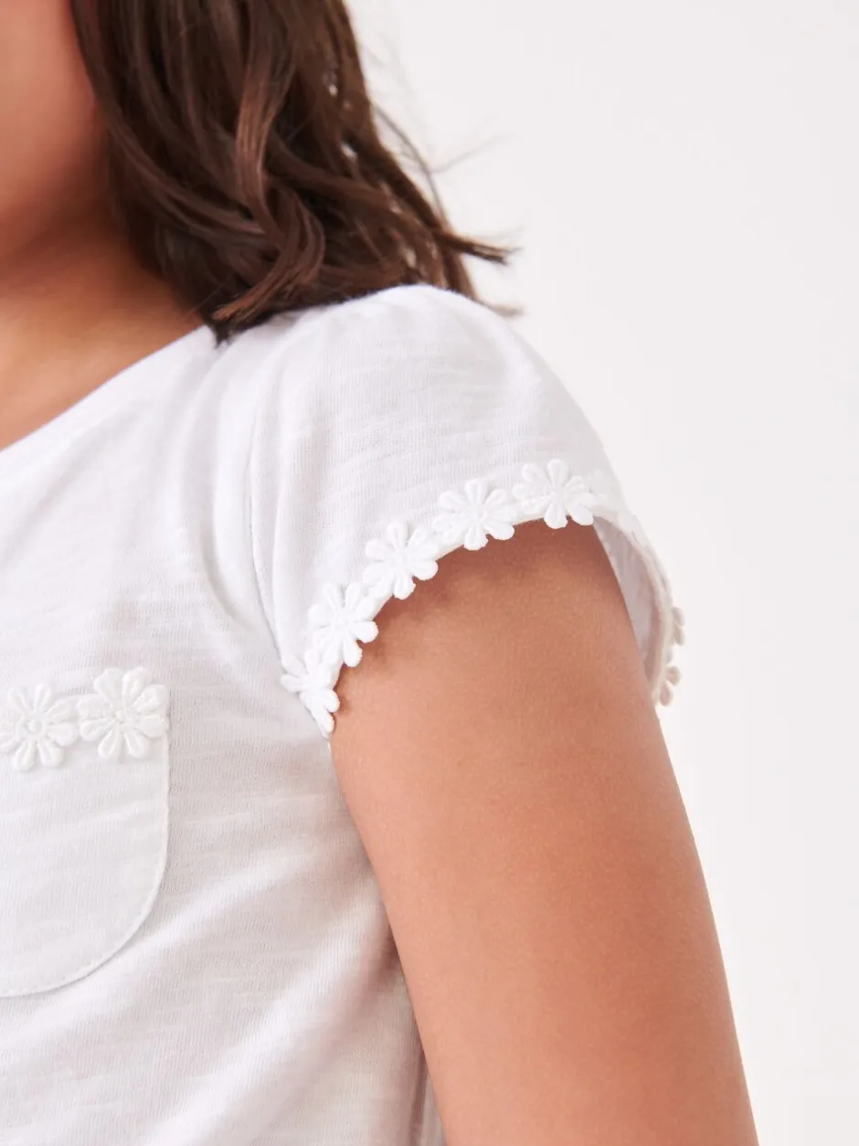 T-Shirts|Next Wit - T-shirt met zakje en madeliefjesprint (1,5-16 jr)