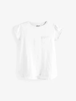 T-Shirts|Next Wit - T-shirt met zakje en madeliefjesprint (1,5-16 jr)
