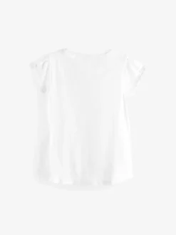 T-Shirts|Next Wit - T-shirt met zakje en madeliefjesprint (1,5-16 jr)