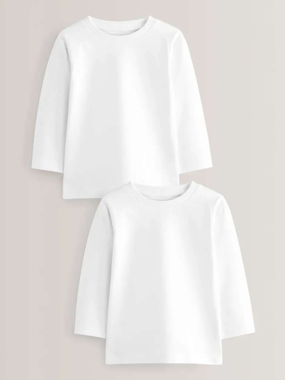 T-Shirts|Tops|Next - T-shirts met lange mouwen (3mnd-7jr) Wit
