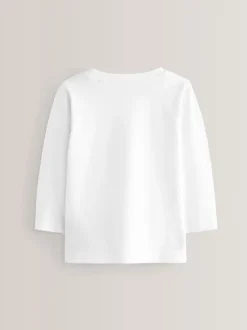 T-Shirts|Tops|Next - T-shirts met lange mouwen (3mnd-7jr) Wit