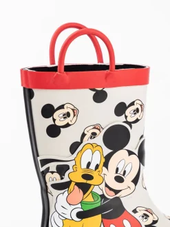 Laarzen|Vanilla Underground - Mickey & Pluto Laarzen met hengsels voor Jongens Wit