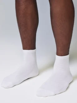 Sokken|Sokken|Next - Verpakking van 5 - Halfhoge sneakersokken met demping Wit