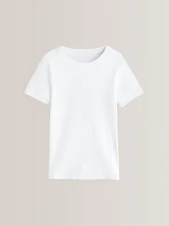Tops|Ondergoed|Next - Verpakking van 3 100% katoenen shirts met korte mouwen (1,5-16jr) Wit
