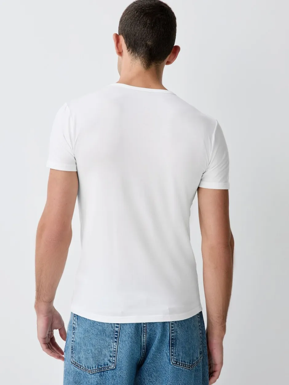 Ondergoed|Ondergoed|Next - Verpakking van 5 - Modal Layering T-Shirt Wit