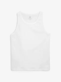 Loungewear|Ondergoed|Next - Verpakking van 2 hemdjes met laagjes van 100% puur katoen Wit