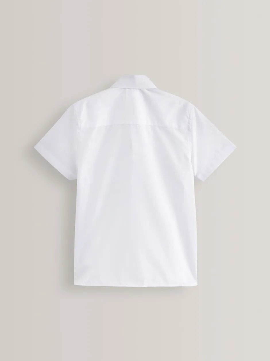Shirts|Schoolkleding*Next - Verpakking van 2 schooloverhemden met korte mouwen (3-17jr) Wit