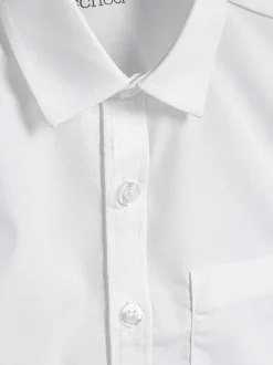 Schoolkleding|Shirts*Next Wit - Verpakking van 2 schooloverhemden met lange mouwen (3-17jr)
