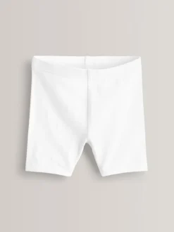 Shorts En Rokken*Next - Verpakking van 5 stretchy fietsshorts met hoog katoengehalte (3-16jr) Wit