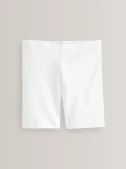 Shorts En Rokken*Next - Verpakking van 2 stretchy fietsshorts met hoog katoengehalte (3-16jr) Wit