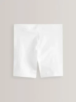 Shorts En Rokken*Next - Verpakking van 2 stretchy fietsshorts met hoog katoengehalte (3-16jr) Wit