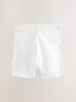Shorts En Rokken|Next - Verpakking van 2 stretchy fietsshorts met hoog katoengehalte (3-16jr) Wit