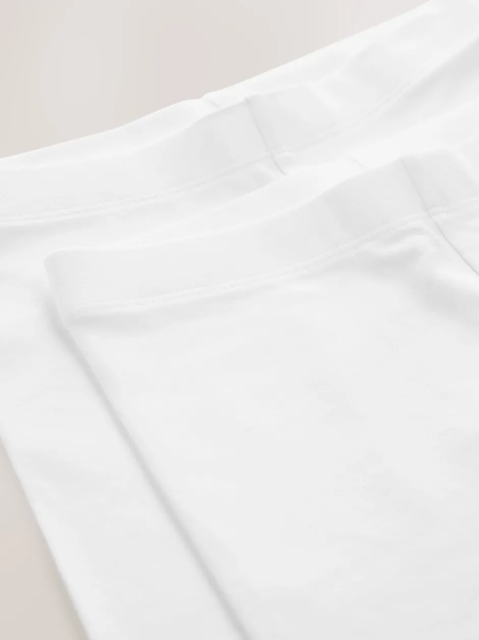 Shorts En Rokken|Next - Verpakking van 2 stretchy fietsshorts met hoog katoengehalte (3-16jr) Wit