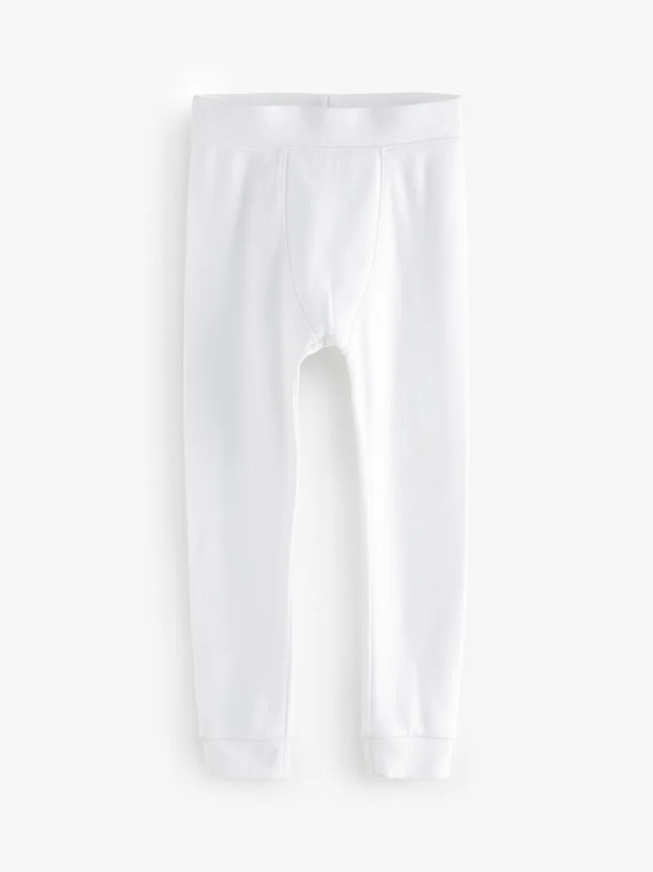 Nachtkleding En Pyjama's|Ondergoed*Next Wit - Verpakking van 2 thermische leggings (2-16 jr)