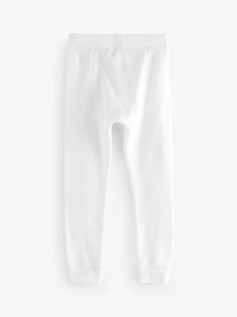 Nachtkleding En Pyjama's|Ondergoed*Next Wit - Verpakking van 2 thermische leggings (2-16 jr)
