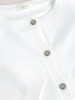 Gebreide Kleding*Next - Vest met knopen 3jr-16jr (3mnd-16jr) Wit