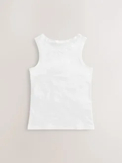 Tops|Multipacks|Next Wit - Wit topje met kantrand (1,5-16 jr)
