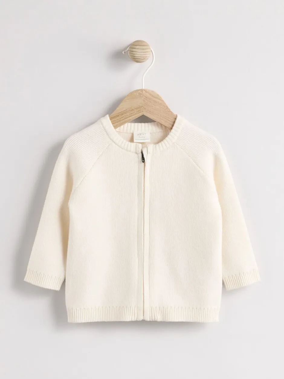 Gebreide Kleding|Next Wit gebreid - Babyvest
